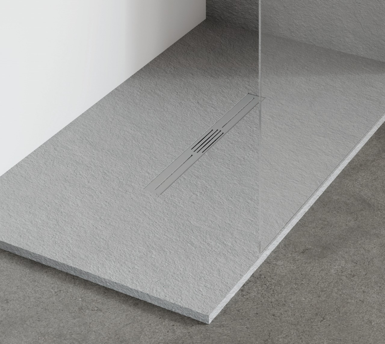 Fiora Duschwanne Privilege, Struktur Pizarra, 1600X900X25 SGP16090