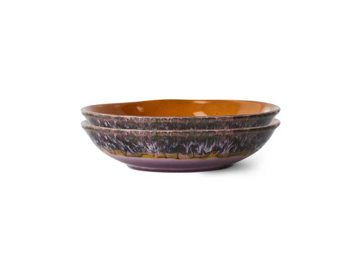 HKliving - 70's Schalen Curry, 21,7 x 21 cm, daybreak (2er-Set)