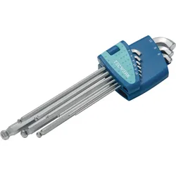 Winkelschraubendrehersatz 9-tlg.Ku.-Halter SW 1,5-10mm kurzer Schenkel TECWERK
