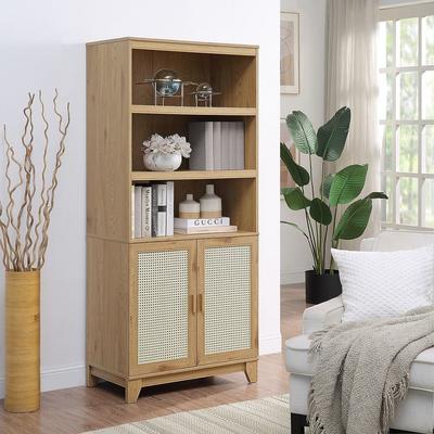 Manhattan Comfort Sheridan 31 In Bookcase Cabinet (7-Shelf)