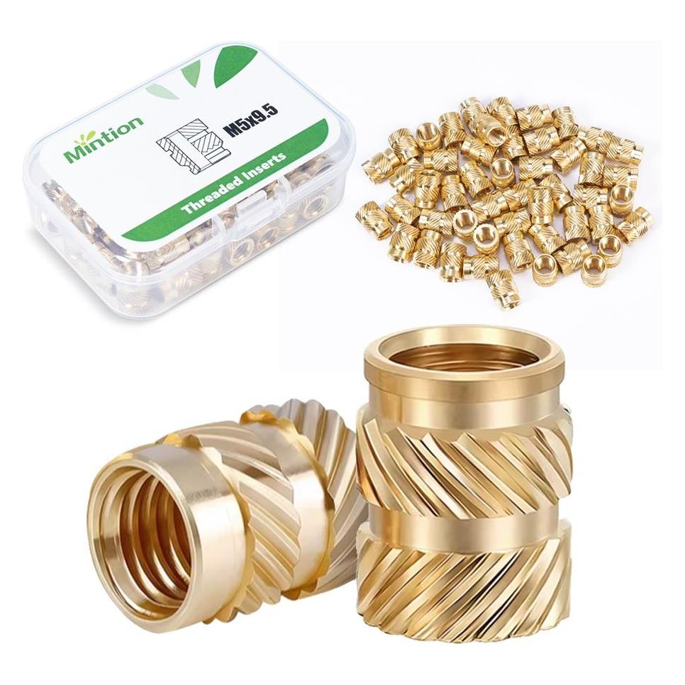 Mintion M5 x 9,5mm x 7,1mm Threaded Insert Set - 50 pcs (Ersatzteile) (65307061)