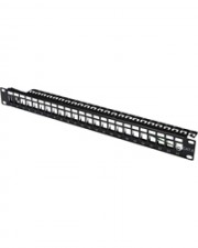 DIGITUS Patch Panel Schwarz 1U 19" 24 Portsd (DN-91411)