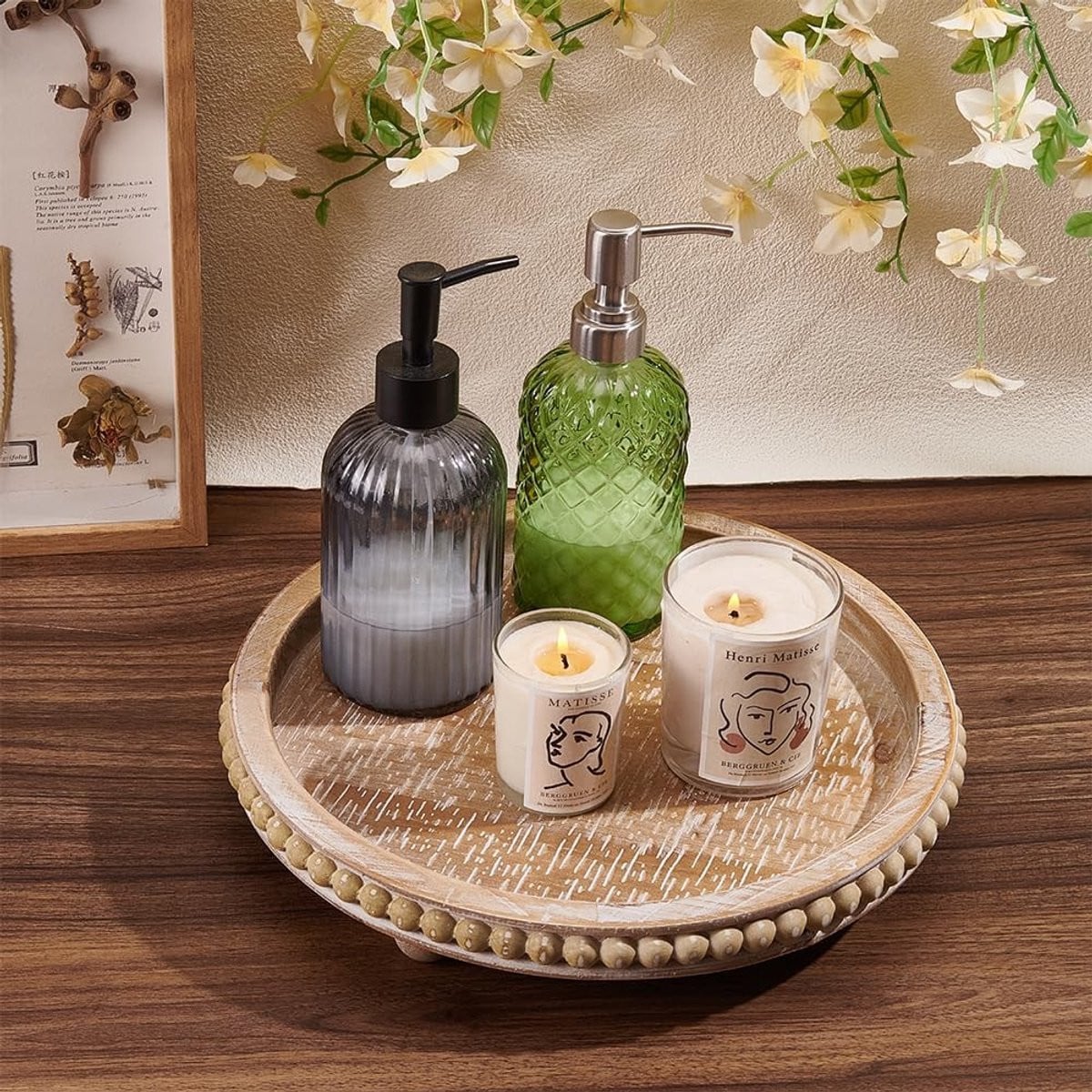 Omgoods Houten Display Riser Decoratieve Tray voor Thuisdecoratie