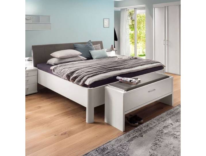 Doppelbett Castelli Komfort 160x200 cm Weiß klassischer Stil, höhenverstellbar