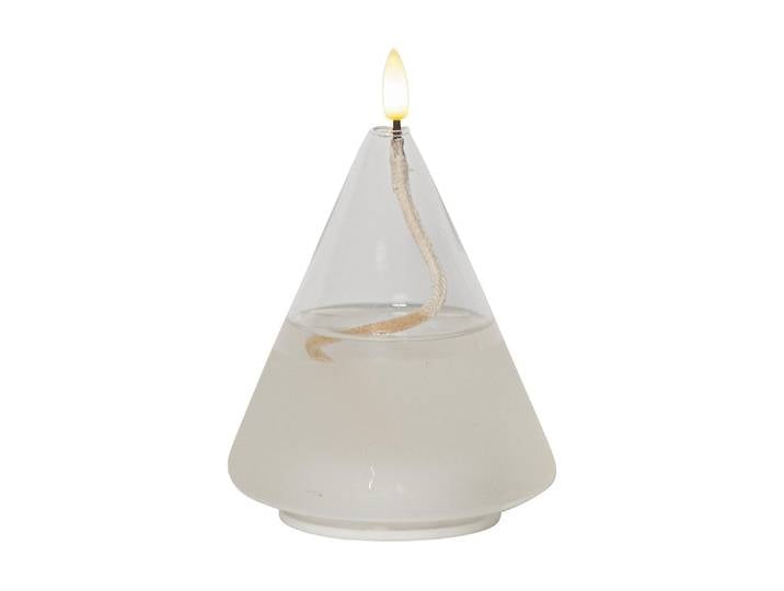 LED-Kerze Trading LED-Kerze Flamme Float , transparent, H:15,5cm Ø:11cm, Kunststoff, PARFORCE TRADITIONAL HUNTING, Kerzen, LED-Kerze