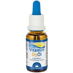Dr. Jacob's Vitamin D3 Öl 640 Tropfen 800 IE D3 vegetarisch