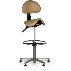 Sattelstuhl ohne Rollen ELEN, beige