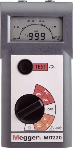 Megger MIT220-EN Isolationsmessgerät 250 V, 500V 999 MΩ