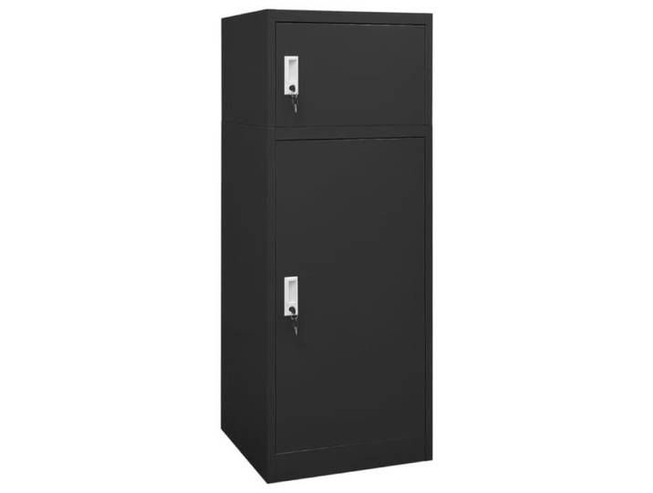Armoire à selles - ALOMEJOR - Anthracite - Acier - 2 portes verrouillables