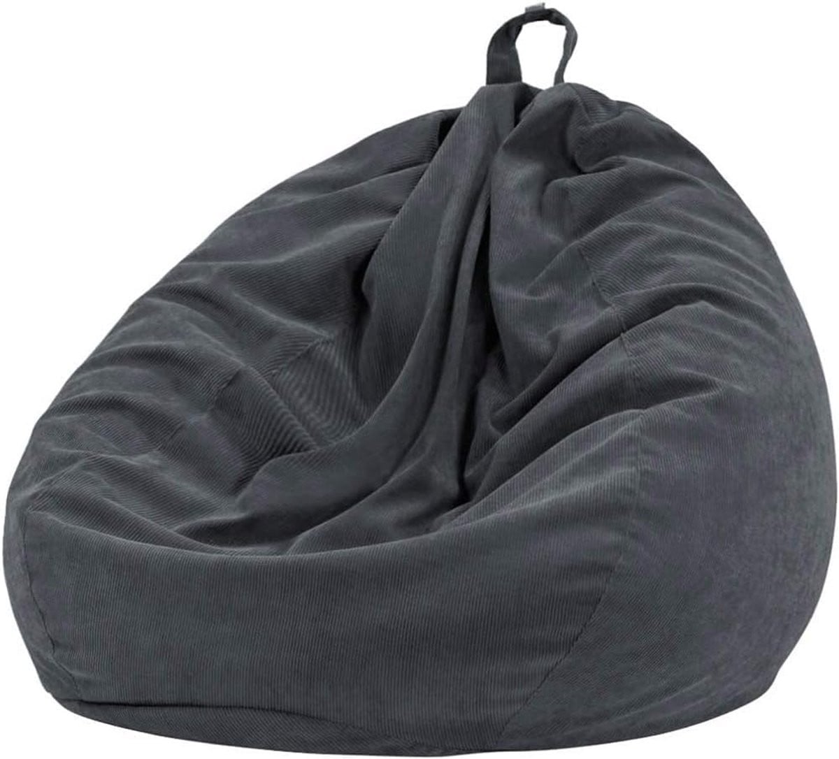 Grote Zitzak Stoelhoes voor Kinderen en Volwassenen - Zachte Corduroy Opbergzak voor Knuffels