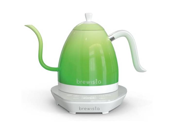 Brewista Artisan Wasserkocher Schwanenhalsauslauf Temperaturregelung Slow Coffee Barista 1,0 L (Wasserkocher, Green), BA10VKVDE