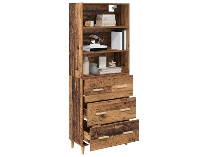 KTHLBRH Anrichte aus mehrschichtigem Holz, 69,5 x 32,5 x 180 cm Minimalistisches Design für Esszimmer oder Wohnzimmer, rechteckig, modernes Möbelstück