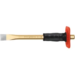 Rennsteig Maurermeißel mit Handschutz 23 x 350 mm, 8-kant 18 mm, poliert - 351 350 0
