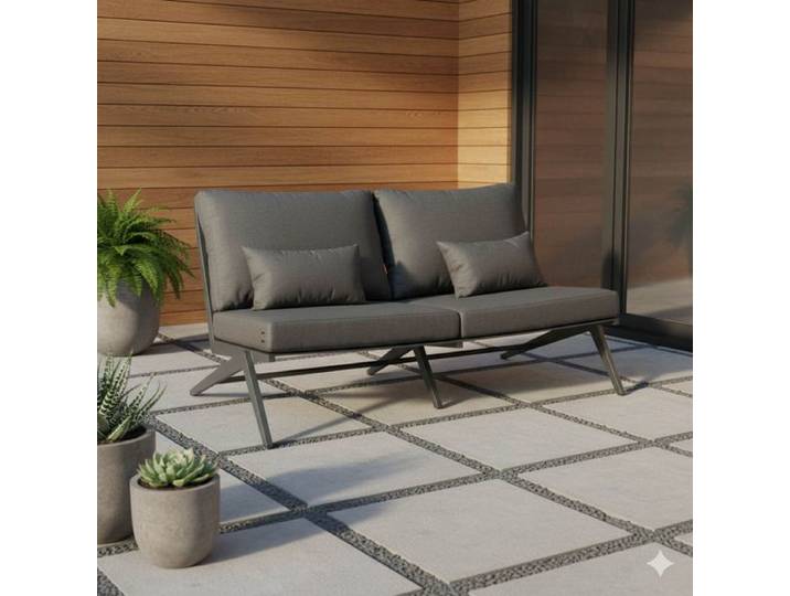 Stern Jackie Gartenloungesofa Aluminium/Polyacryl