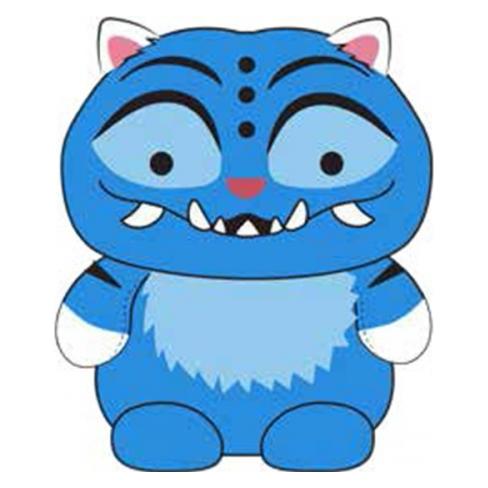 Jazwares Peluche KPop Demon Hunters Derpy Tiger 20cm (20 cm) (PLH1190)