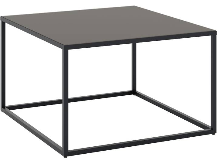 Couchtisch Reno , grau (graphit schwarz, glas anthrazit glanz, graphit schwarz, glas anthrazit glanz), B:80cm H:45cm T:80cm, SET ONE BY MUSTERRING, Tische, Couchtisch, Maße (BxHxT in cm) 80 x 45 x 80