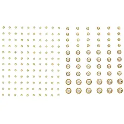 Halbperlen "gold/kristall"