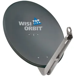 WISI OA 85 H (Parabolantenne, 37 dB, DVB-S / -S2), SAT Spiegel + SAT Antennen, Grau