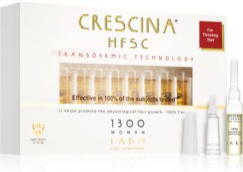 Crescina Transdermic 1300 Re-Growth cuidado para estimulação do crescimento capilar para mulheres 20x3,5 ml. Transdermic 1300 Re-Growth
