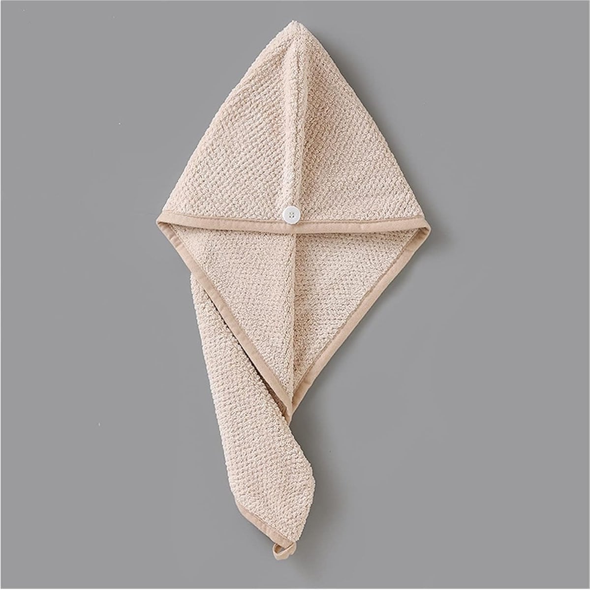 Super waterabsorberende badmuts tulband voor volwassenen - Kaki - 65 x 25 cm