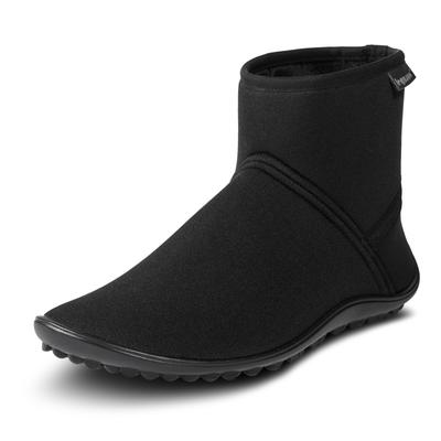 Barfußschuh LEGUANO "TERMO", Damen, Gr. 44, schwarz, Textil, Schuhe Barfußschuh Schlupfboots, Bequemschuh, Komfortschuh, Flats, Schlupfboots für Sie und Ihn