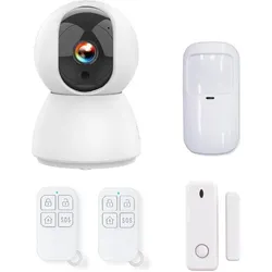Kyf Edition, Einbruchschutz + Alarmanlage, Erweiterbares Alarmsystem – KYF – 434 MHz – WLAN – 4-MP-PT-IP-Kamera mit Sirene +