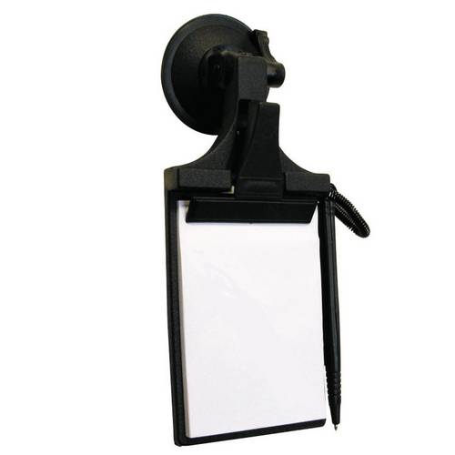HP Autozubehör 19110 Dokumenten-Klemmbrett 220mm x 95mm x 45mm mit Saugnapf, für Frontscheibe