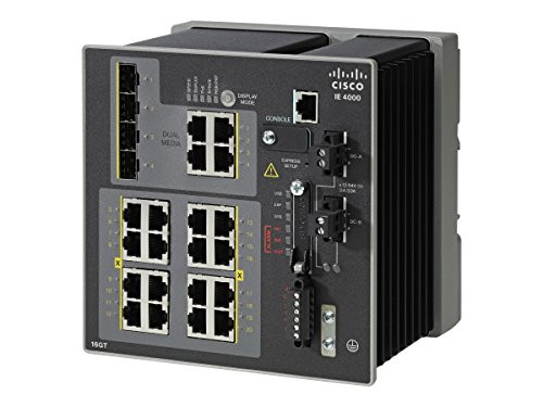 Cisco IE-4000-16GT4G-E Managed Gigabit Ethernet Netwerk-switch Zwart
