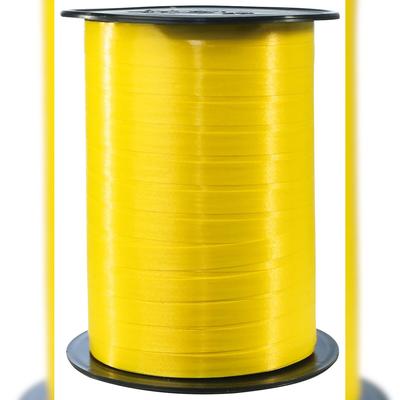 Clairefontaine Spule Geschenkband, glatt, 7mm x 500m - Zitronengelb| 601715C