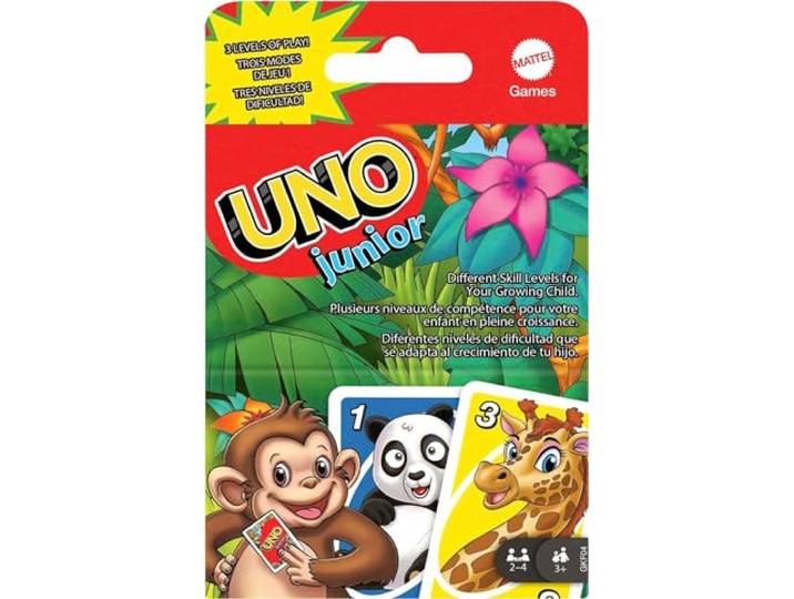 Mattel Games UNO Junior kaartspel voor kinderen 3+, 2-4 spelers