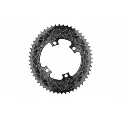 ABSOLUTE BLACK Kettenblatt Road oval 2-fach LK 110 4 Loch asymmetrisch