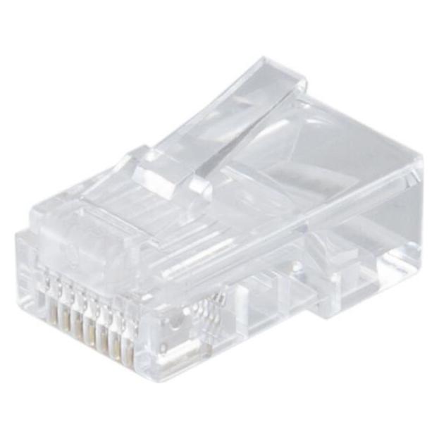 Shiverpeaks BASIC-S Modular-Stecker RJ45, ungeschirmt 8-polig, 8 Kontakte belegt, vergoldete Kontakte, im (BS72051-100)