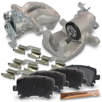 Atec 2x Bremssättel Beläge Zubehör Hinterachse [Hersteller-Nr. 40579896] für Skoda, Seat, VW, Audi