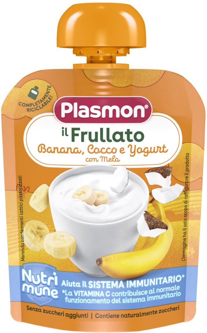 Plasmon Frullati Nutrimune - Banana Cocco Yogurt 85 g
