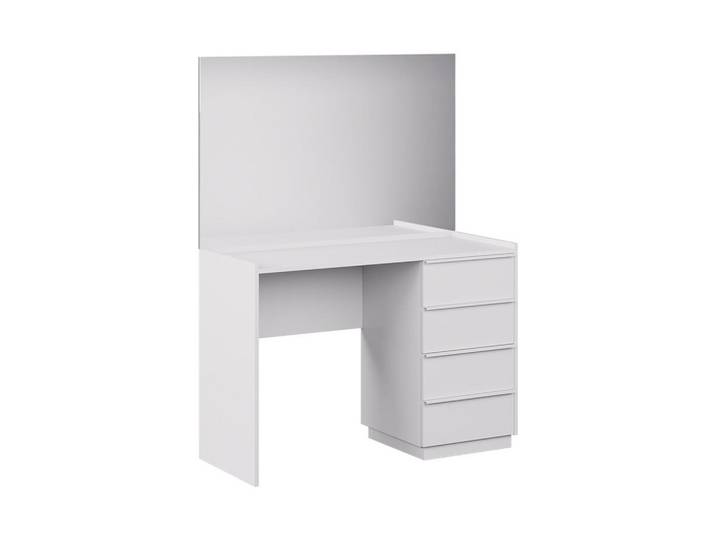 Vicco Schminktisch Viktoria, Weiß, 110 cm mit Spiegel, Holzwerkstoff, 4 Schubladen, Rechteckig, 110x147.2x45 cm, Schlafzimmer, Schminktische