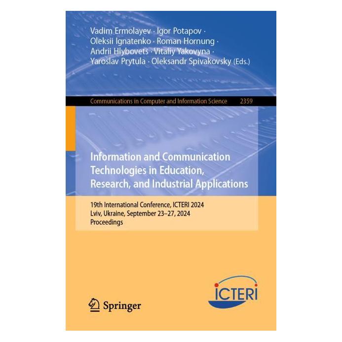 Springer Information and Communication Technolog (Englisch, Igor/Ignatenko et al, Oleksii, Potapov) (63499320)