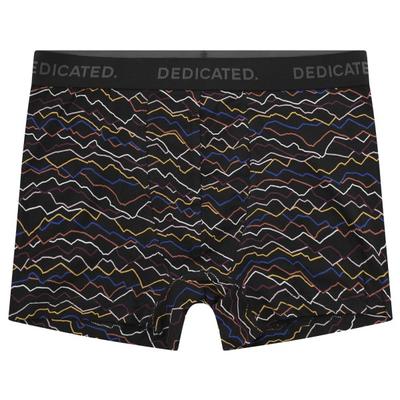 DEDICATED - Boxer Briefs Kalix Line Mountain - Alltagsunterwäsche Gr XXL schwarz