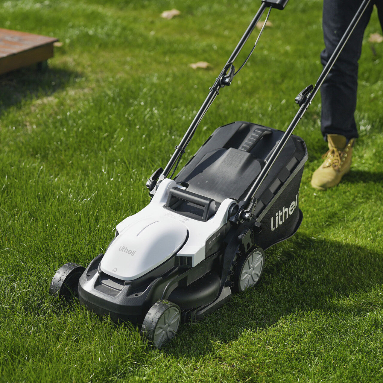 Litheli Akku-Rasenmäher Mono 20 V 33 cm Schnittbreite ohne Akku