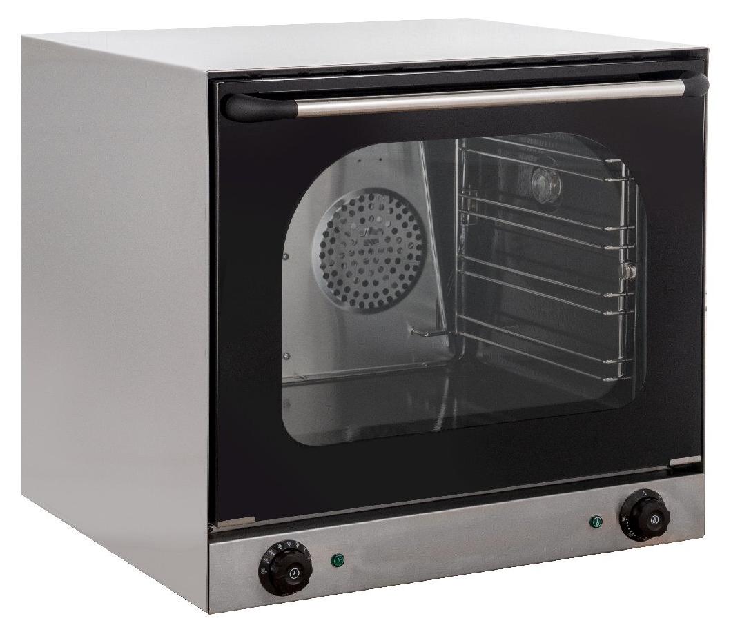 GastroHero Heißluftofen ECO 4 Bleche Umluftofen Gastronomie Backofen Edelstahl 62 Liter 230 V
