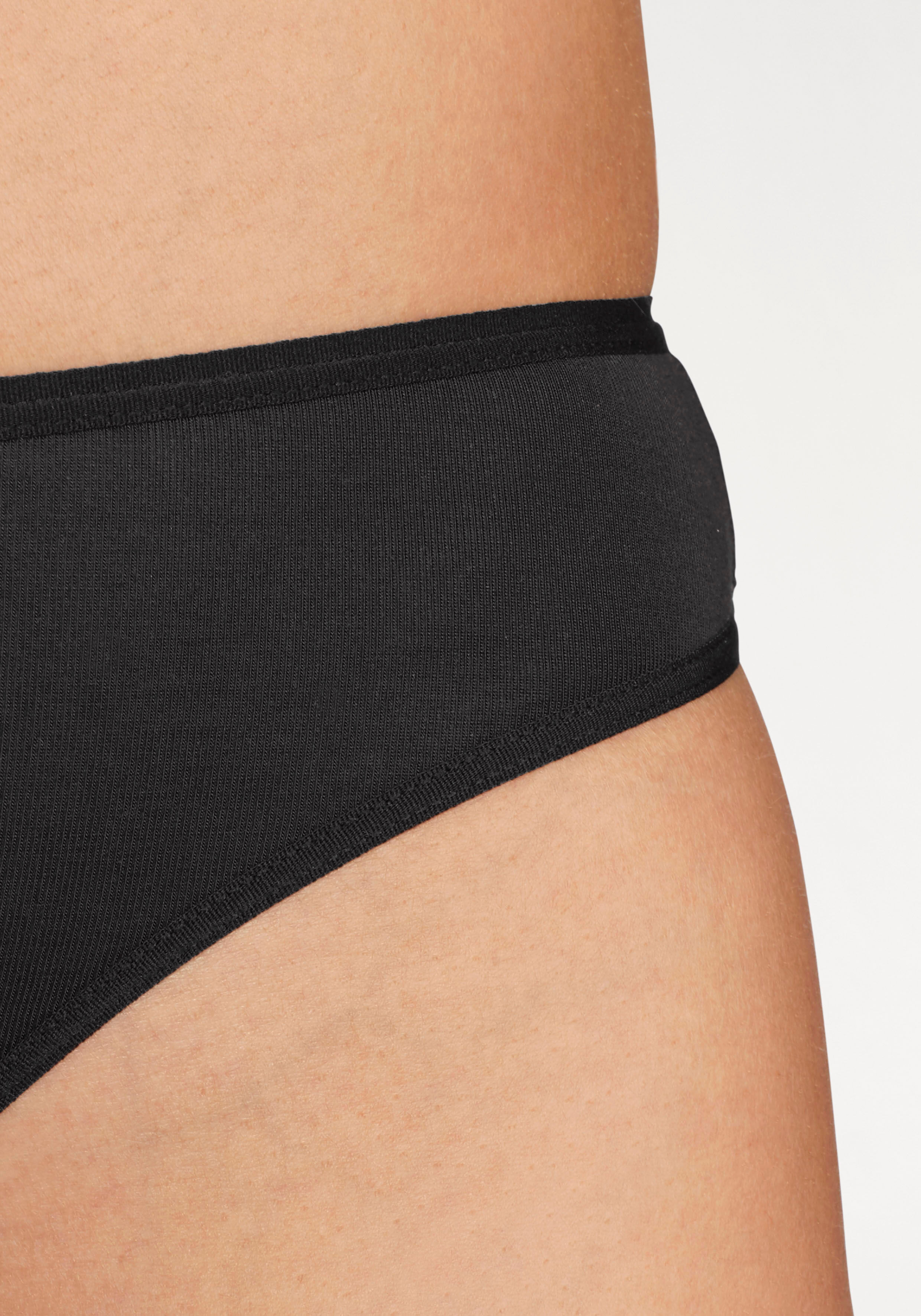 String LASCANA "aus hochwertiger Modal-Qualität", Damen, Gr. 48/50, schwarz, Obermaterial: 94% Modal (TENCEL™), 6% Elasthan, unifarben, körpernah, Unterhosen String schwarz 48/50