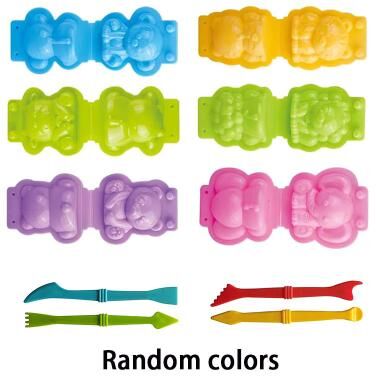 Perfect Picks Market Play Dough Molds Kit For Kids Lion, Monkey, Dinosaur Plasticine Moulds For Creative DIY Clay Play b