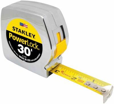 Stanley PowerLock Tape Measure 30 Foot - Single Item