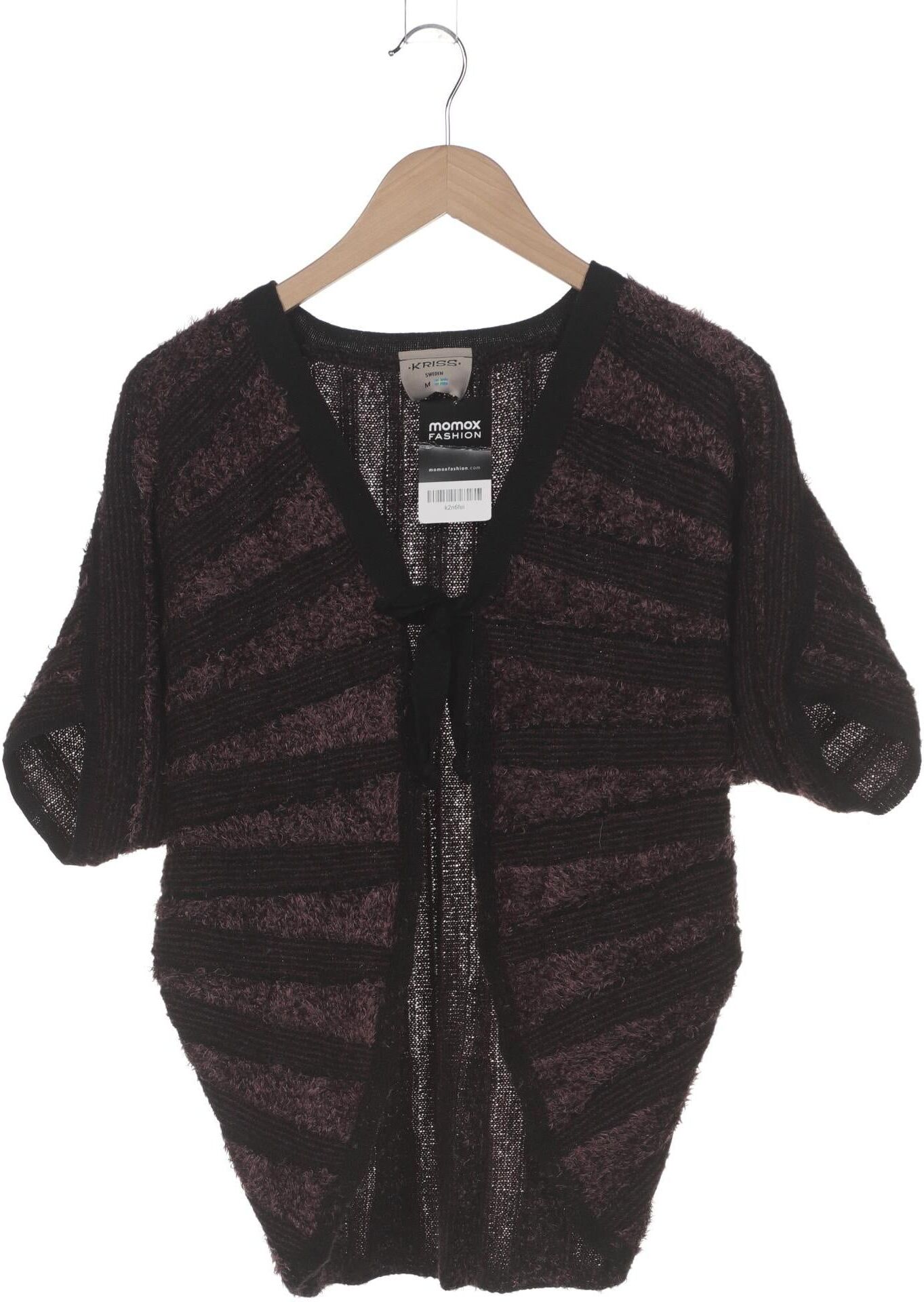 Kriss Trading Sweden Damen Strickjacke, Bordeaux, Gr. M, Baumwolle / Modal / Synthetik - Second Hand