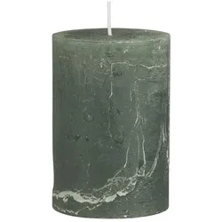 IB Laursen Rustikale Kerze Stumpenkerze Ø 6,8 cm, Höhe 10, Ø 6.8 cm, moosgrün