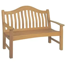 Garden Pleasure Holz-Gartenbank »Kingston« für 2 Personen braun, 131x91 cm