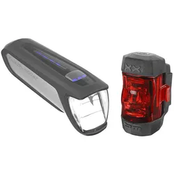 B&M LED Akkuleuchten Set 70 LUX IXON Core 2 + IXXI