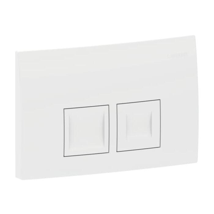 Geberit Delta 25 Square Betätigungsplatte 115135115 weiß-alpin, für 2-Mengen-Spülung
