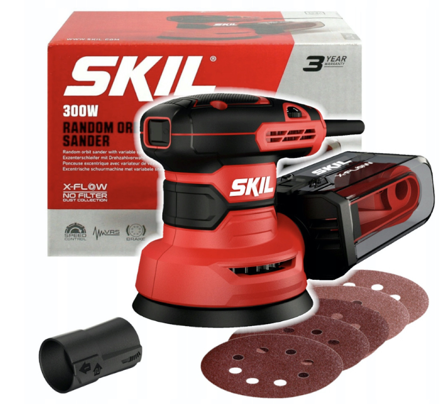 Skil Oscillerende Excentrische Schuurmachine SANDER ECCENTRIC 7471AA, 300W