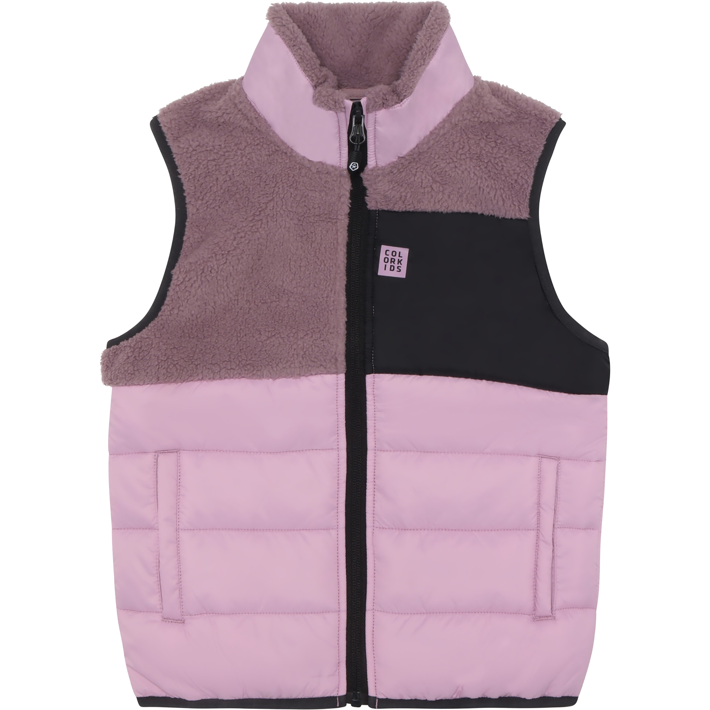 Color Kids Fleece Weste Kinder Fleecewesten rosa Größe 110 Trekking Isolierend