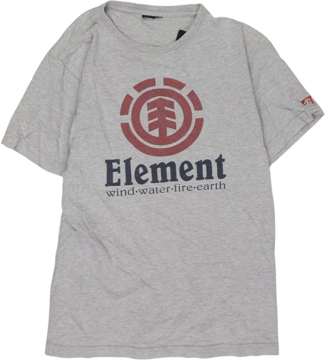 Element Jungen T-Shirt, Grau, Gr. EU 140, Baumwolle - Second Hand
